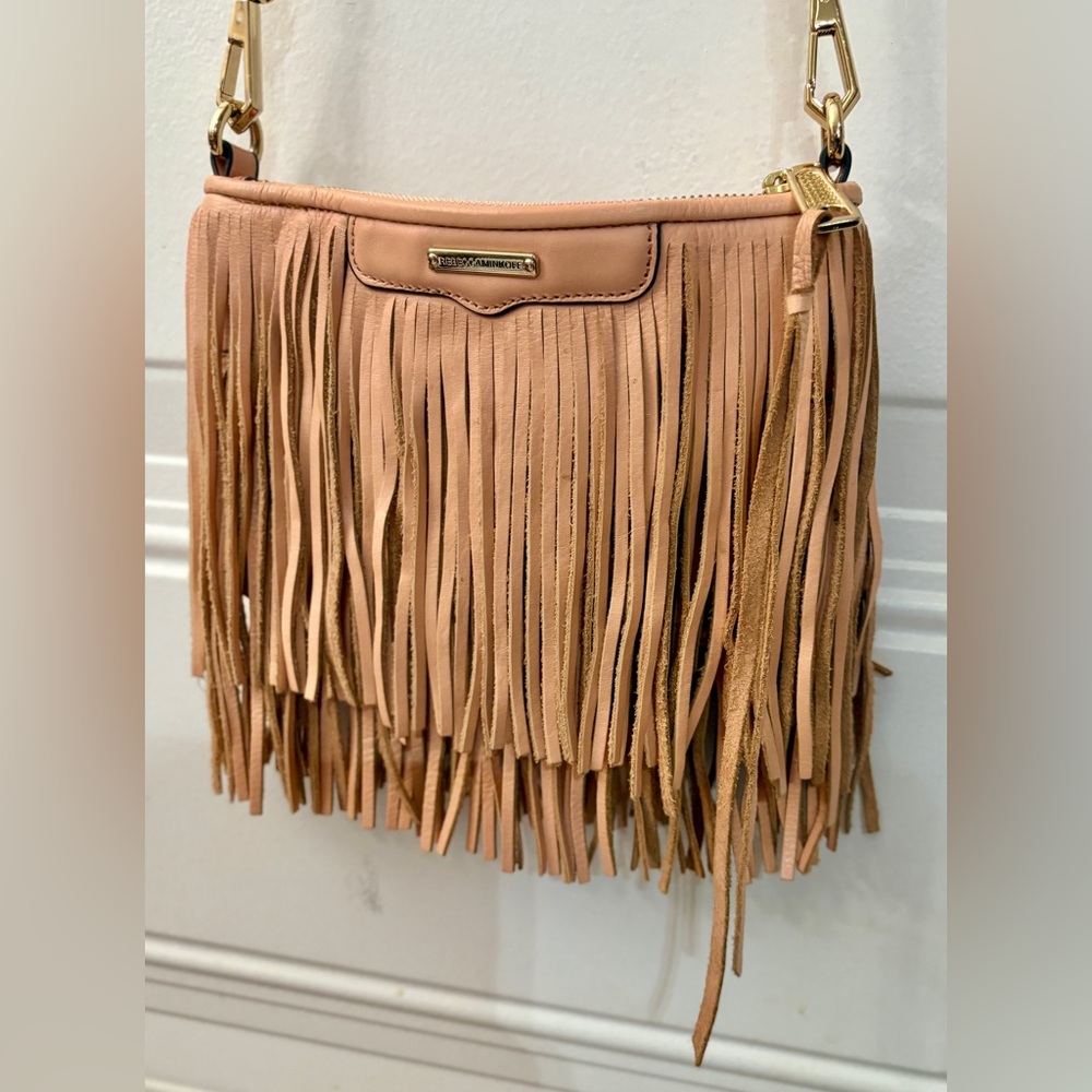 Rebecca Minkoff Pink Finn Leather Crossbody